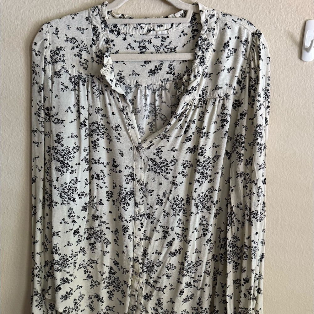 Lovestitch Black Floral Blouse